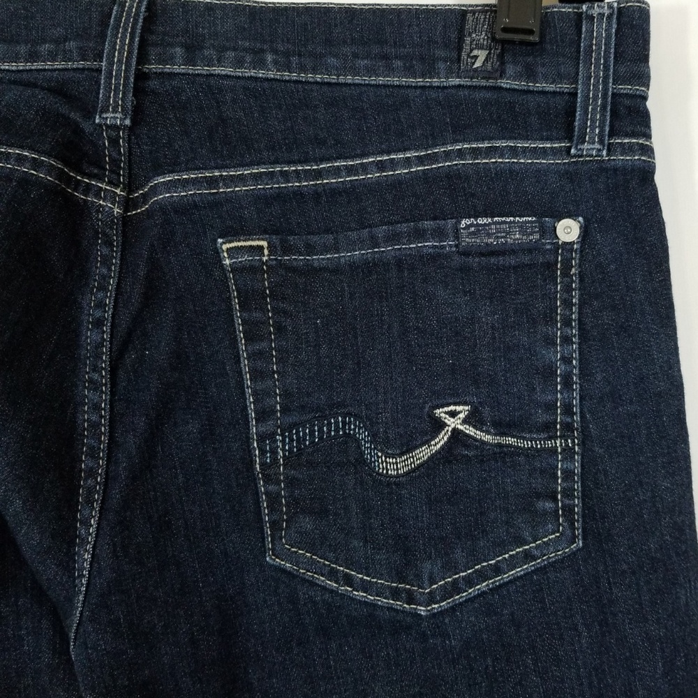 7 For All ManKind Jeans Straight Leg Dark 7FAMK 30 - Picture 6 of 8